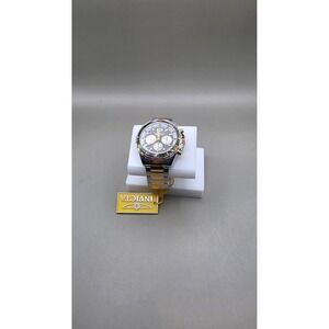 Invicta Pro Diver Men's Watch - 44mm, Two-Tone Gold, Steel Ocean Wave Dial